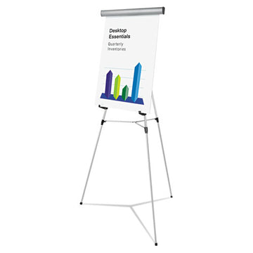 Universal® Heavy-duty Adjustable Presentation Easel, 69" Maximum Height, Metal, Silver freeshipping - TVN Wholesale